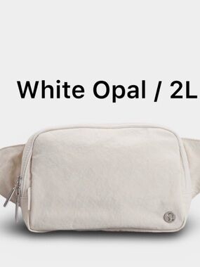 LululemonEverywhere Belt Bag-Large-White Opal (limited edition color)